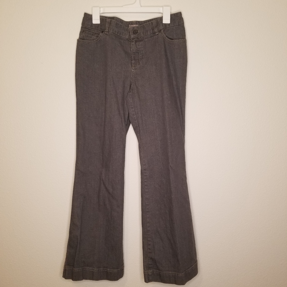 J.Jill flare leg gray denim jeans